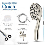 Dual Flexible High Pressure Shower Heads with Handheld