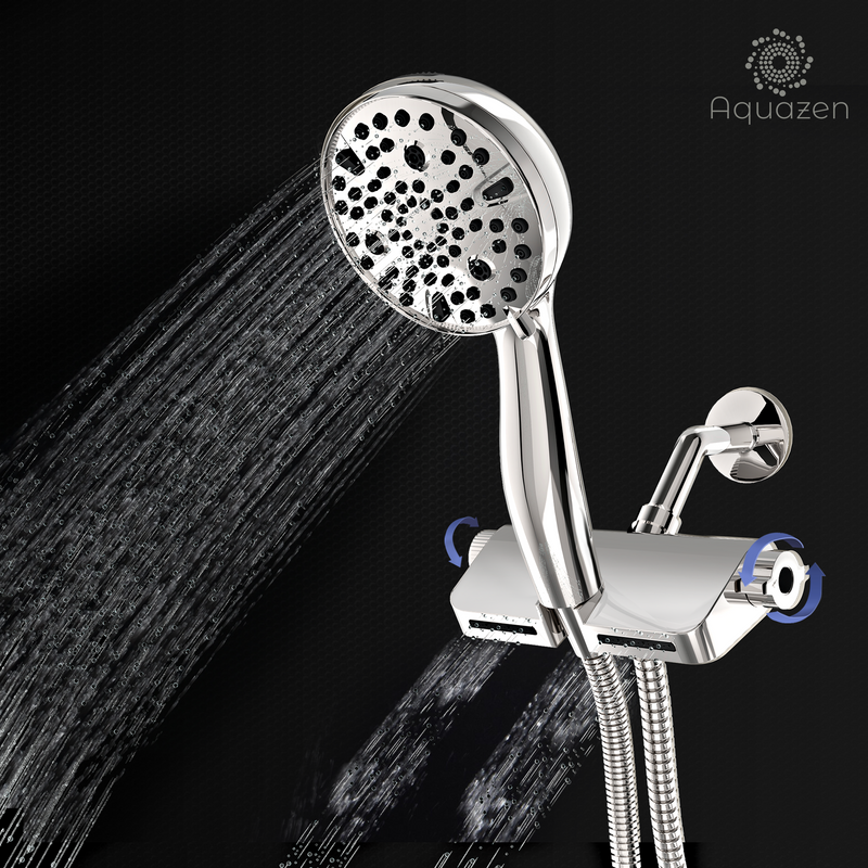 Filtered Shower Head with Wall Mounted Massage Head